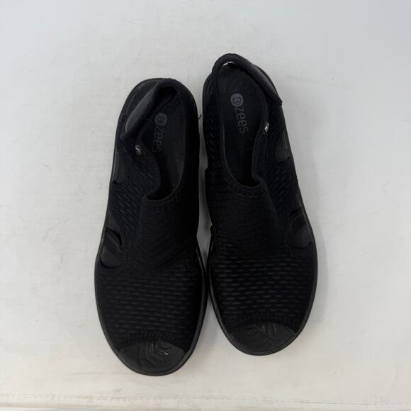 Bzees Comfort Sandals Size 8.5 Black Slip On Stretch Open Toe Walking Shoes - Picture 5 of 12